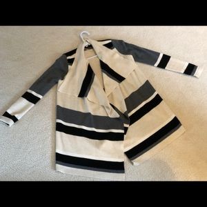 White House Black Market striped long cardigan